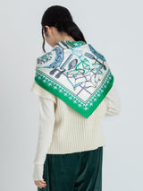 <シルクスカーフ88>ディッシュ