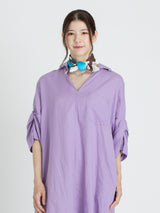 <シルクスカーフ65>ブロックペイズリー