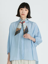 SILK SCARF 65 / WINTER SWAN