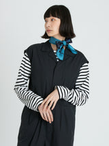 <シルクスカーフ65>コラージュフレームバンダナ