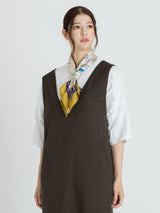 SILK SCARF 65 / WINTER SWAN