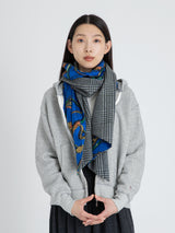 <ウールシルクWマフラー>トルクメン