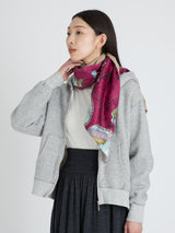 <ウールシルクWマフラー>ドラフトバルーン