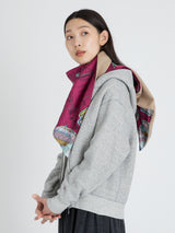 <ウールシルクWマフラー>ドラフトバルーン