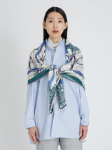 <ウールシルクストールヘリンボーン織120>タッセルストラップ