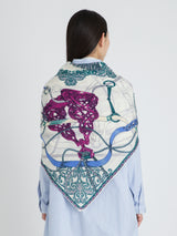 <ウールシルクストールヘリンボーン織120>タッセルストラップ