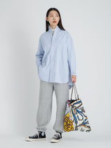 <リバーシブルプリントトートバッグL>中綿 ヴィンテージサイクル