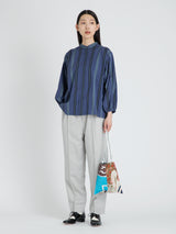 REVERSIBLE PRINT TOTE BAG S / PADDED BOTANIC GARDEN