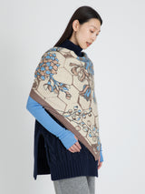 <ウールシルクストールヘリンボーン織120>フラワーベース