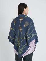 <ウールシルクストールヘリンボーン織120>ブレードタッセル