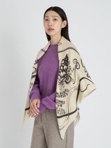 <ウールシルクストールヘリンボーン織120>バブル