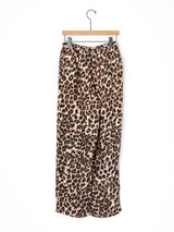 <ロングパンツ>ドット×レオパード