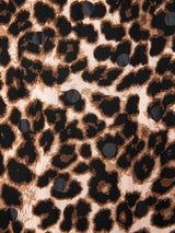 <ロングパンツ>ドット×レオパード