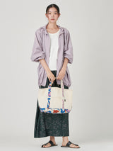 <帆布トートバッグM>ランダムペイズリーバンダナ