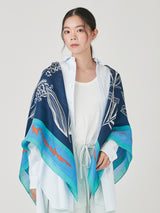 <コットンシルクストール120>フローラ