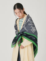 <コットンシルクストール120>フローラ