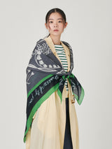 <コットンシルクストール120>フローラ