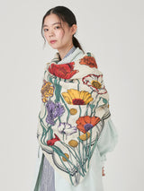 COTTON SILK STOLE 120 / BLOOM