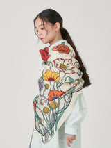 COTTON SILK STOLE 120 / BLOOM