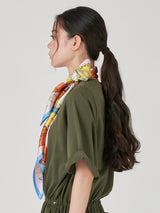 SILK SCARF 88 / COLLAGE BALLOON HISTORY
