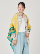 <コットンシルクストール120>フローラ