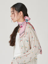 <シルクスカーフ88>ブルーム