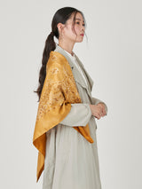 <シルクスカーフ108>ヴィンテージプリントA-2バンダナ