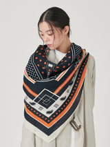 <コットンシルクストール120>バベルバンダナ