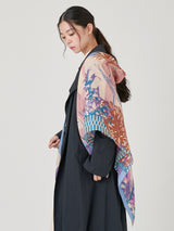 <コットンシルクストール120>フラミンゴ