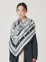 <コットンシルクストール120>バベルバンダナ