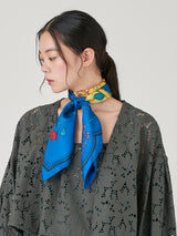 <シルクスカーフ88>ブルーム