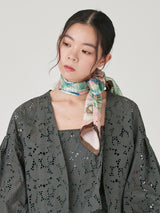 SILK SCARF 88 / JUNGLE FRUITS