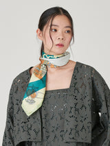SILK SCARF 88 / COLLAGE BALLOON HISTORY