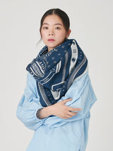 <コットンシルクストール120>バベルバンダナ