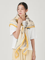 COTTON SILK STOLE 120 / SHELL