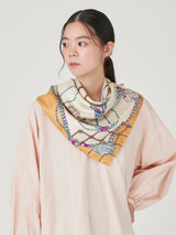 SILK SCARF 88 / VINTAGE TASSEL