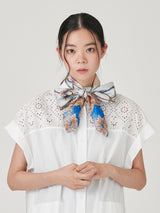 SILK SCARF 88 / VINTAGE TASSEL