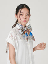 SILK SCARF 88 / VINTAGE TASSEL