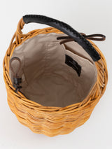 BASKET BAG / LEATHER HANDLE
