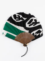 <扇子>ブロックペイズリー