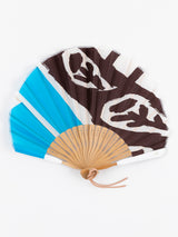 <扇子>ブロックペイズリー