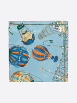 <シルクスカーフ40>バルーンスカイ