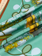 SILK SCARF 40 / COLLAGE FLOWER BALLOON