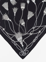 SILK SCARF 65 / BRAID TASSEL