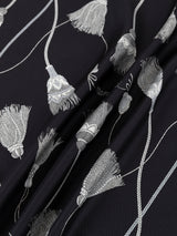 SILK SCARF 65 / BRAID TASSEL