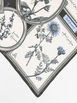 SILK SCARF 88 / FRAME FLOWER