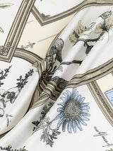SILK SCARF 65 / FRAME FLOWER