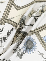 SILK SCARF 88 / FRAME FLOWER