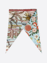 DIAMOND-SHAPED SCARF / JUNGLE FRUITS