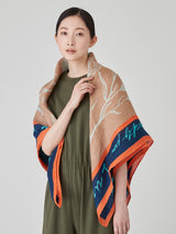 <リネンミックスストール120>フローラ